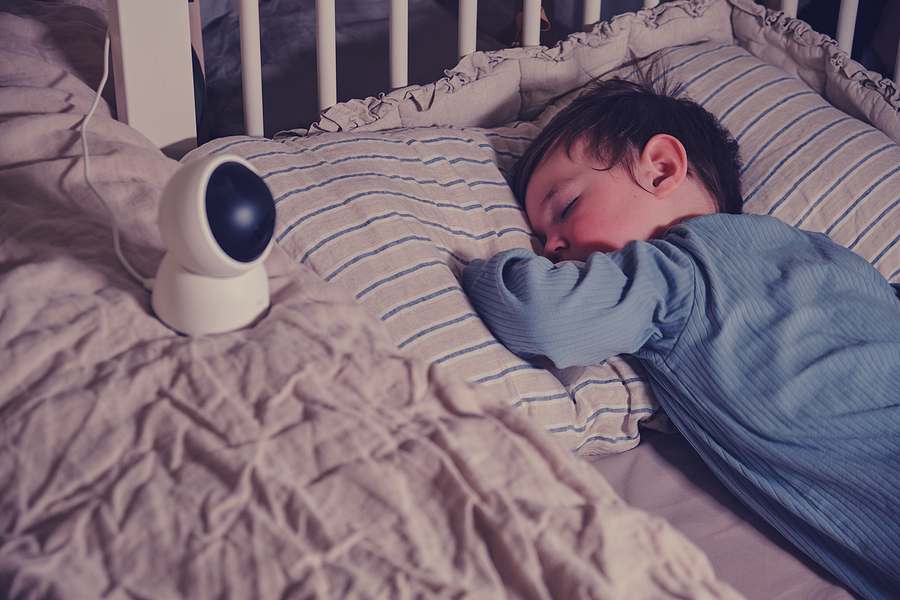 Older Child with Baby Monitor