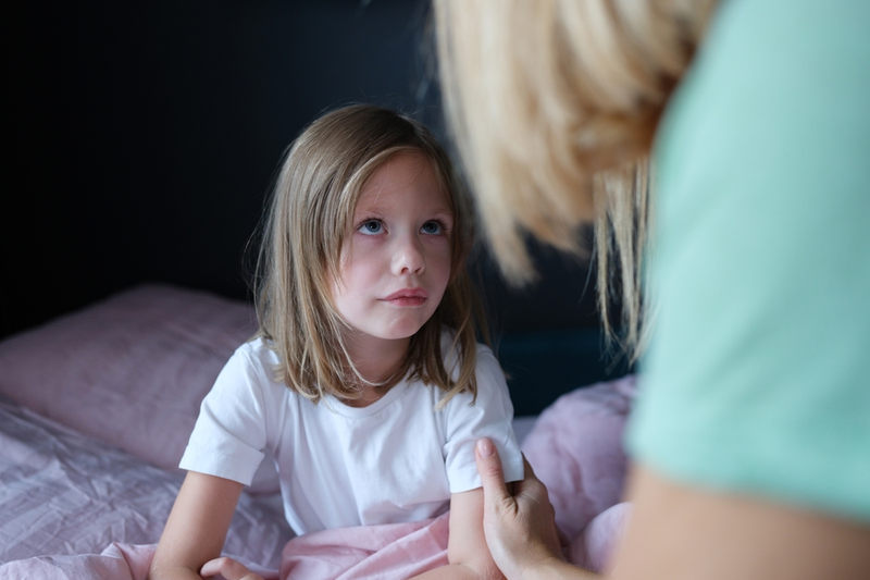 Talking to a Child at Bedtime