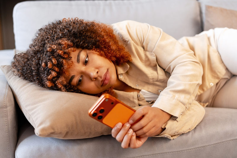 Woman Staying Up Late